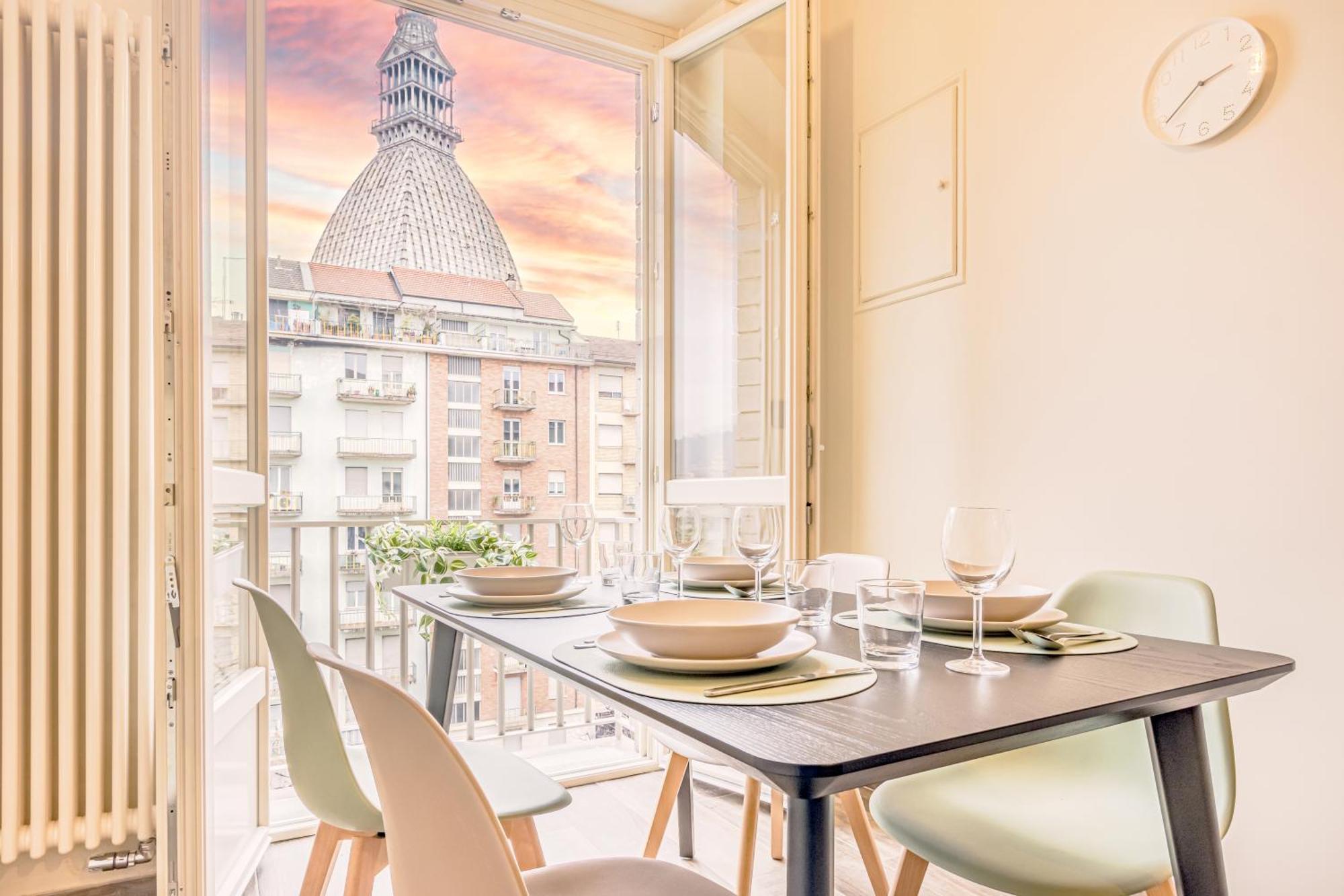 Appartamenti Vista Mole, Centro A 15 Min - Luxury Suites & Fast Wifi تورينو المظهر الخارجي الصورة